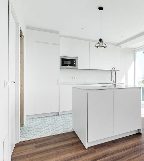 Kitchen of Flat for sale in  Madrid Capital  with Air Conditioner and Heating