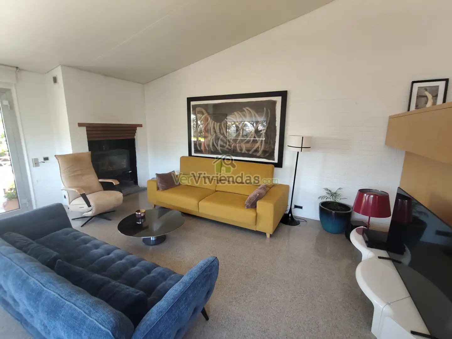 Sala d'estar de Casa o xalet en venda en Castellar del Vallès amb Calefacció, Jardí privat i Parquet