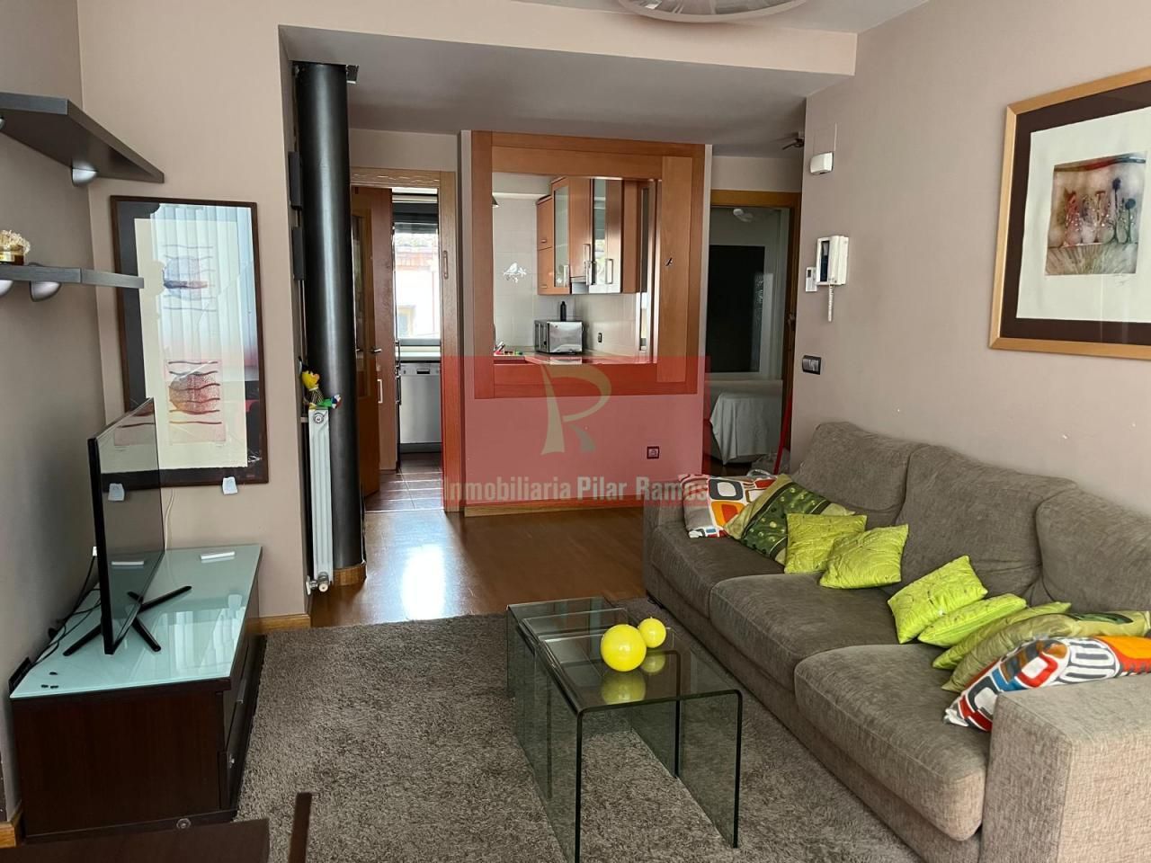 Sala de estar de Dúplex de alquiler en León Capital  con Calefacción, Parquet y Amueblado
