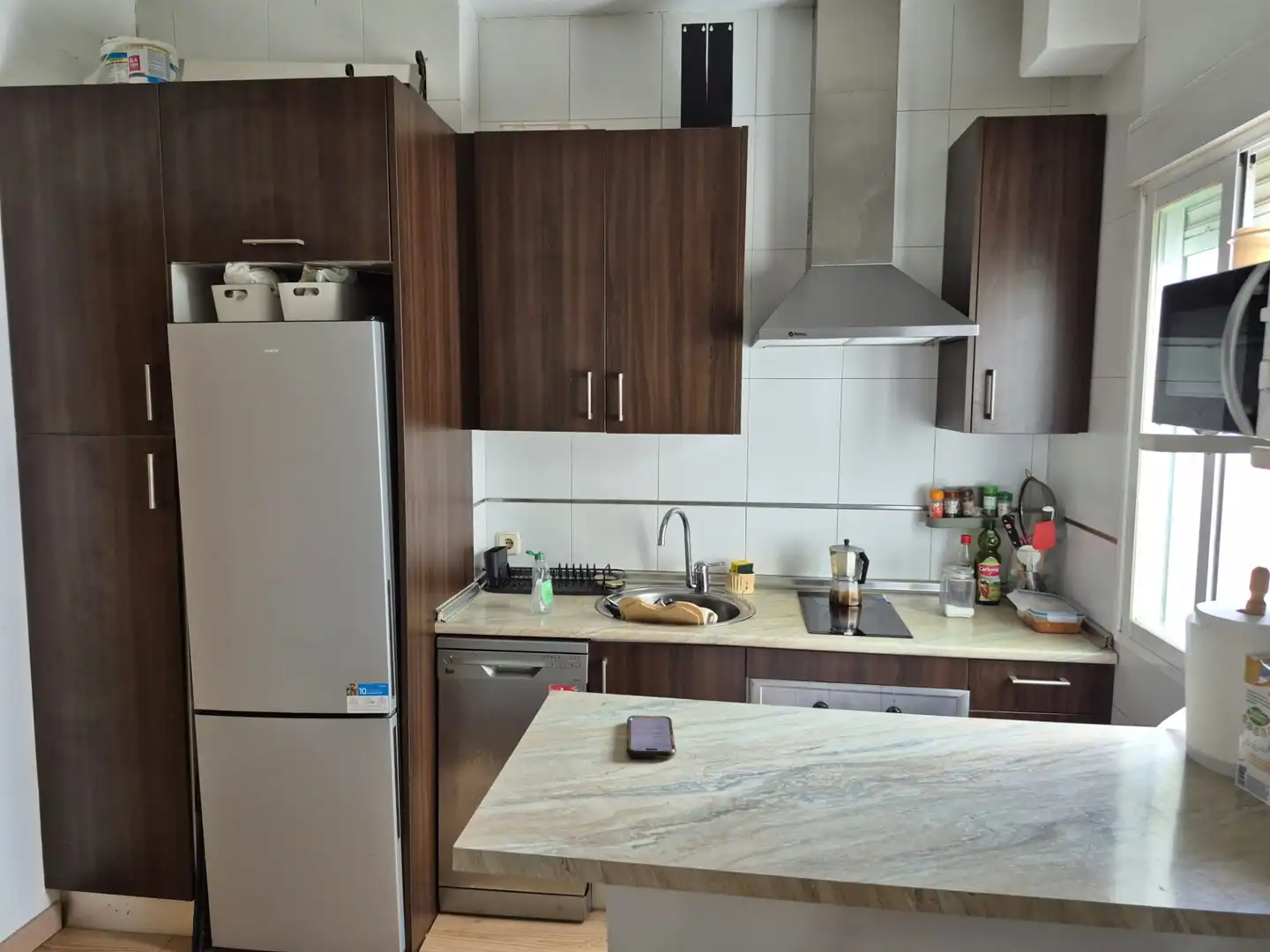 Kitchen of Flat for sale in Madrid  with Heating, Parquet flooring and Furnished