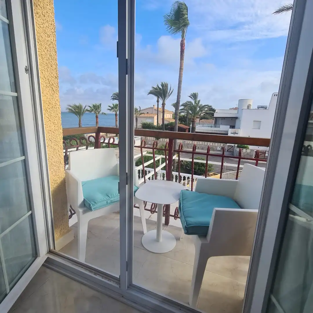 Balcony of Apartments for sale in La Manga del Mar Menor  with Air Conditioner, Terrace and Furnished
