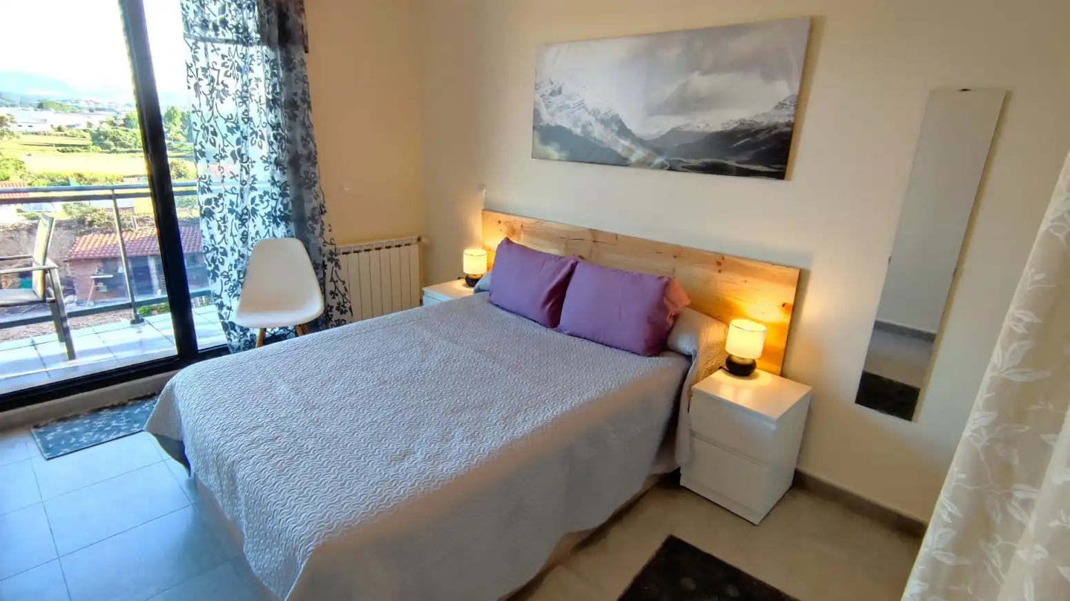 Bedroom of Flat for rent in Miengo  with Heating, Parquet flooring and Terrace