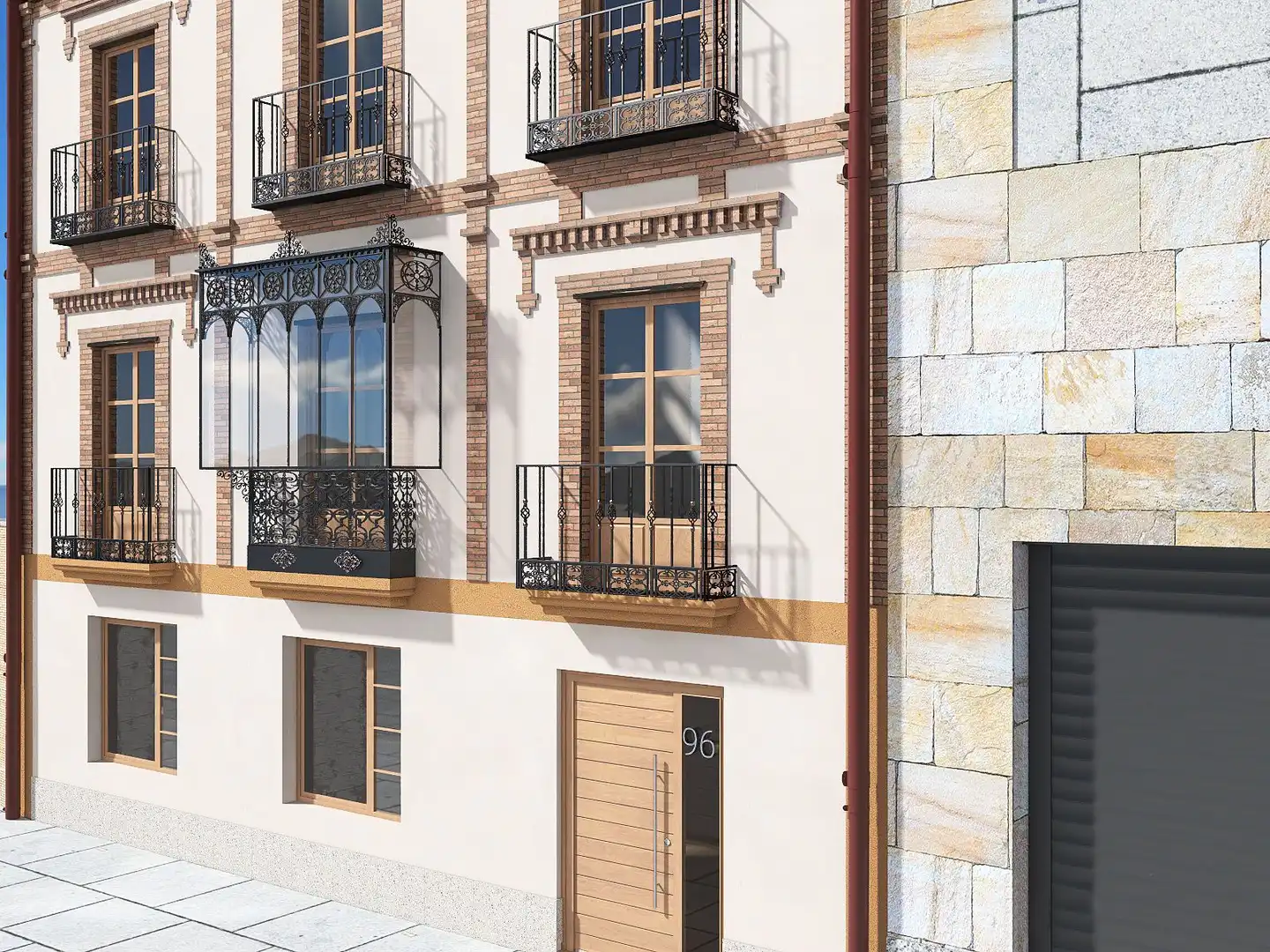 Exterior view of Flat for sale in Salamanca  with Air Conditioner, Heating and Balcony