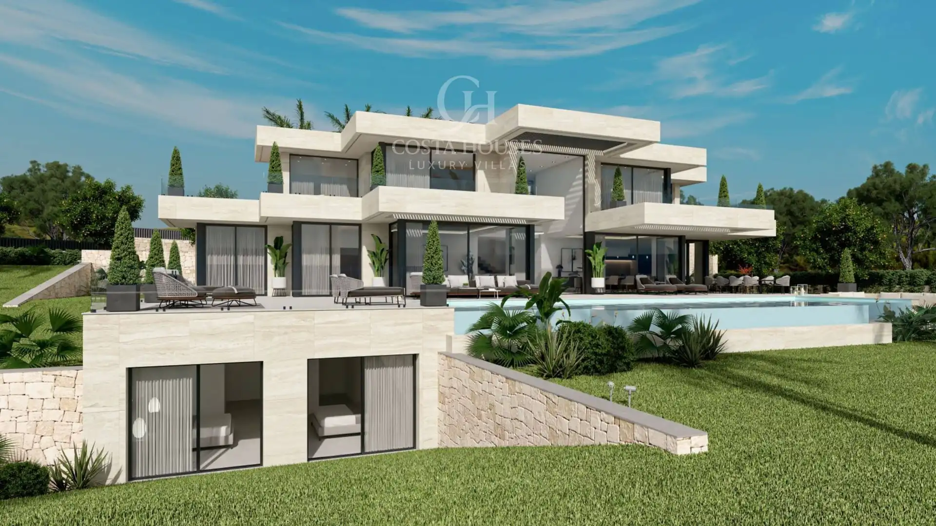 Vista exterior de Casa o chalet en venta en Jávea / Xàbia con Aire acondicionado, Jardín privado y Terraza