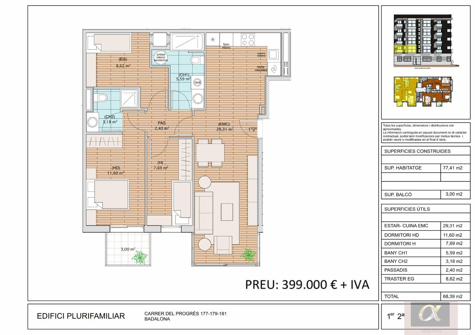 Wohnung zum verkauf in Progres, 179, Progrés - Pep Ventura, Gorg - Progrés