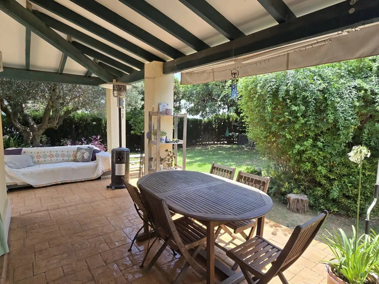 Terrace of Houses for rent in Riba-roja de Túria  with Air Conditioner, Heating and Private garden