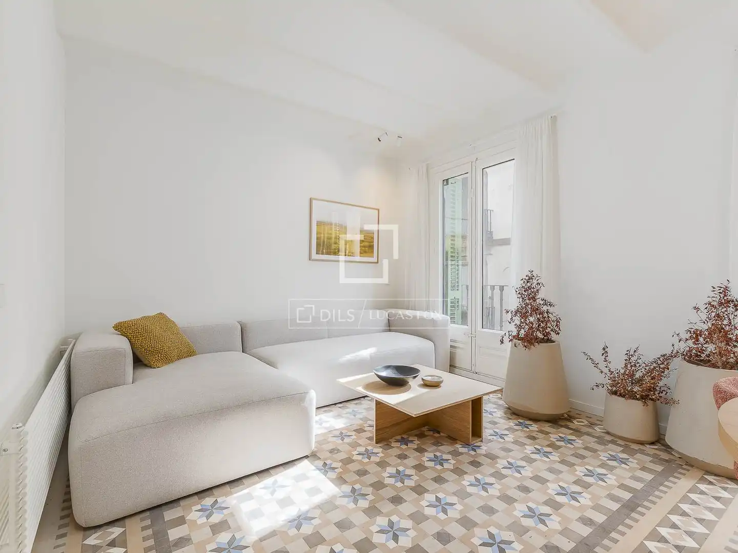 Sala d'estar de Pis en venda en Barcelona amb Aire condicionat, Calefacció i Balcó