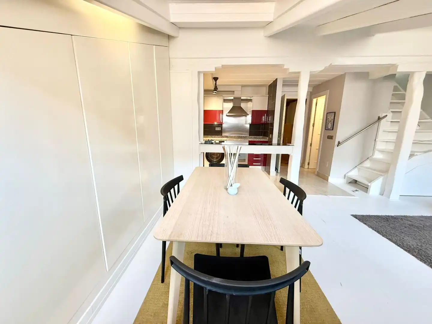 Dining room of Duplexes for rent in Madrid  with Air Conditioner, Heating and Furnished
