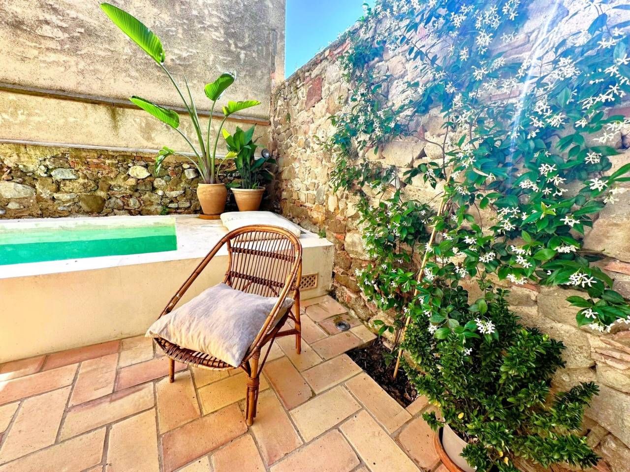 Terrassa de Casa o xalet de lloguer en Parlavà amb Aire condicionat, Calefacció i Jardí privat