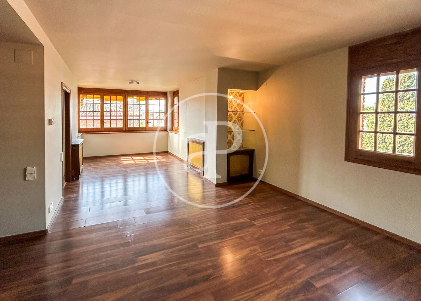 Living room of Attic for sale in Sant Cugat del Vallès  with Heating, Private garden and Terrace