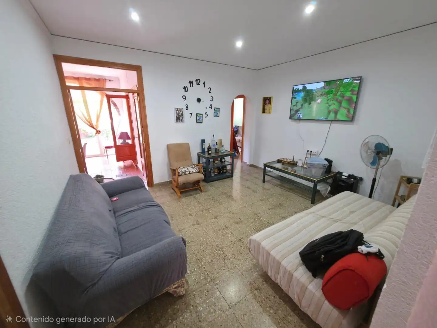 Wohnzimmer von Einfamilien-Reihenhaus zum Verkauf in Ondara mit Privatgarten, Abstellraum und Schwimmbad