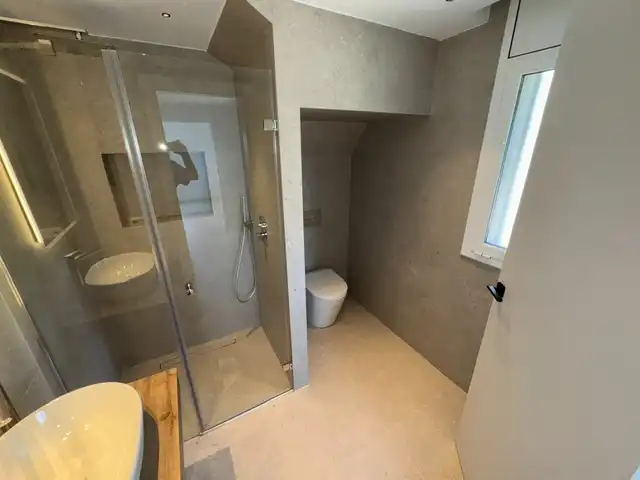 Bathroom of Houses for sale in Sant Pol de Mar  with Air Conditioner, Private garden and Terrace