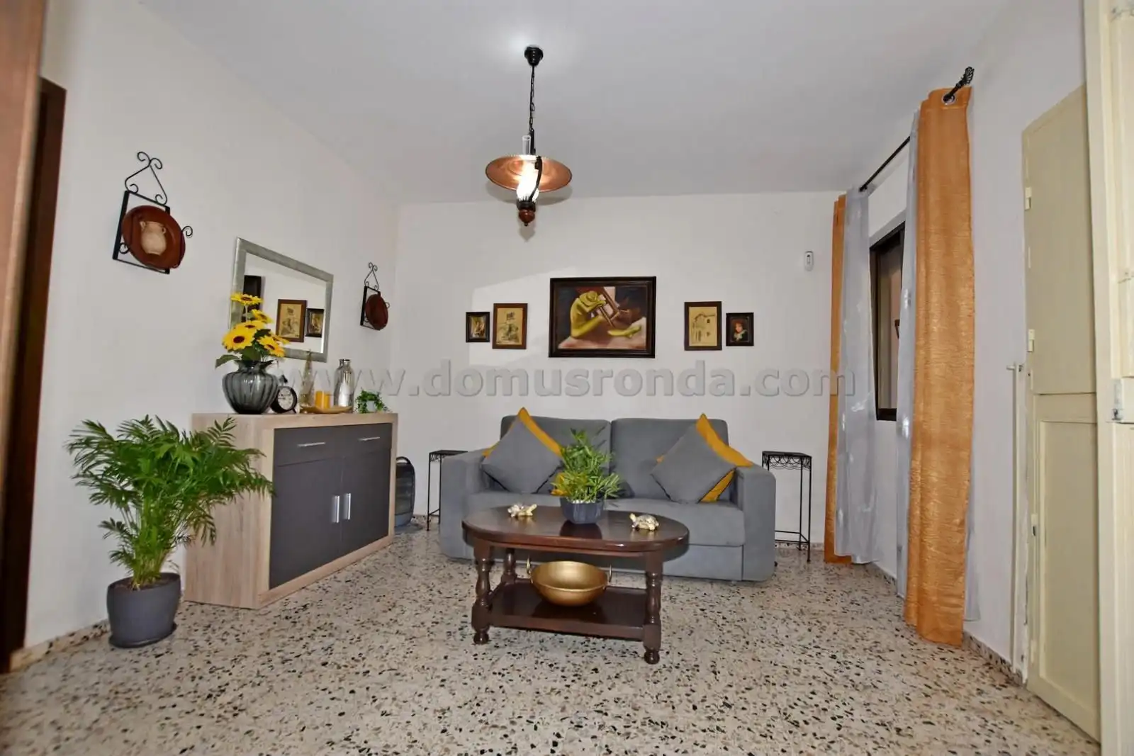 Sala d'estar de Finca rústica en venda en Ronda amb Aire condicionat, Jardí privat i Terrassa
