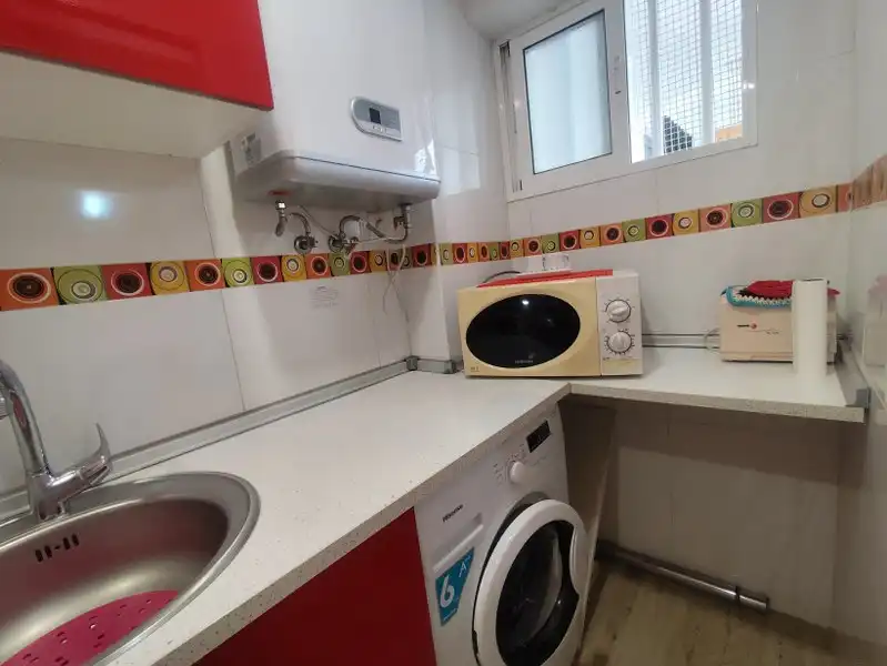 Cocina de Apartamento en venta en Cullera con Aire acondicionado, Parquet y Terraza
