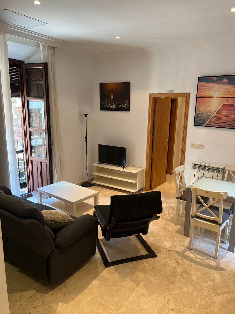 Sala de estar de Piso de alquiler en  Granada Capital con Calefacción, Amueblado y Horno