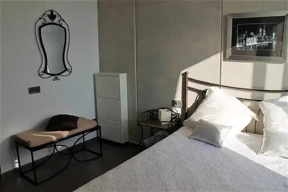 Schlafzimmer von Dachboden zur Miete in Cambrils mit Klimaanlage, Terrasse und Möbliert