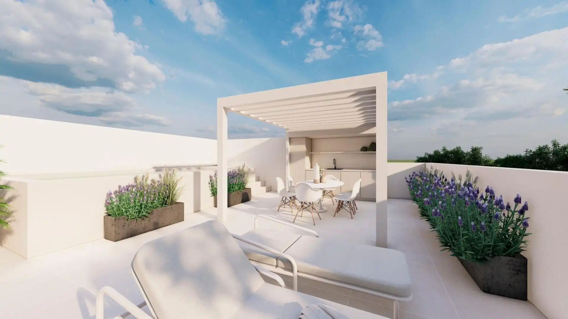 Terraza de Casa o chalet en venta en Pilar de la Horadada con Aire acondicionado, Jardín privado y Terraza