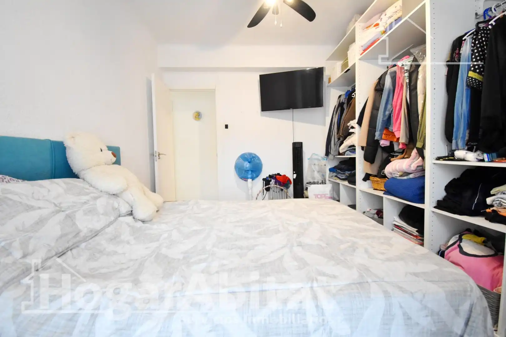 Schlafzimmer von Wohnung zum Verkauf in Oliva mit Parkett, Möbliert und Balkon