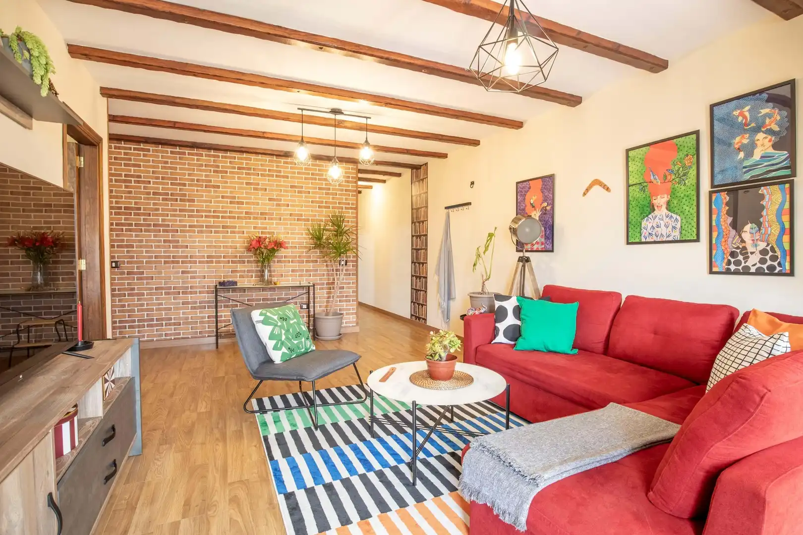 Sala de estar de Piso en venta en Los Realejos con Terraza, Trastero y Amueblado
