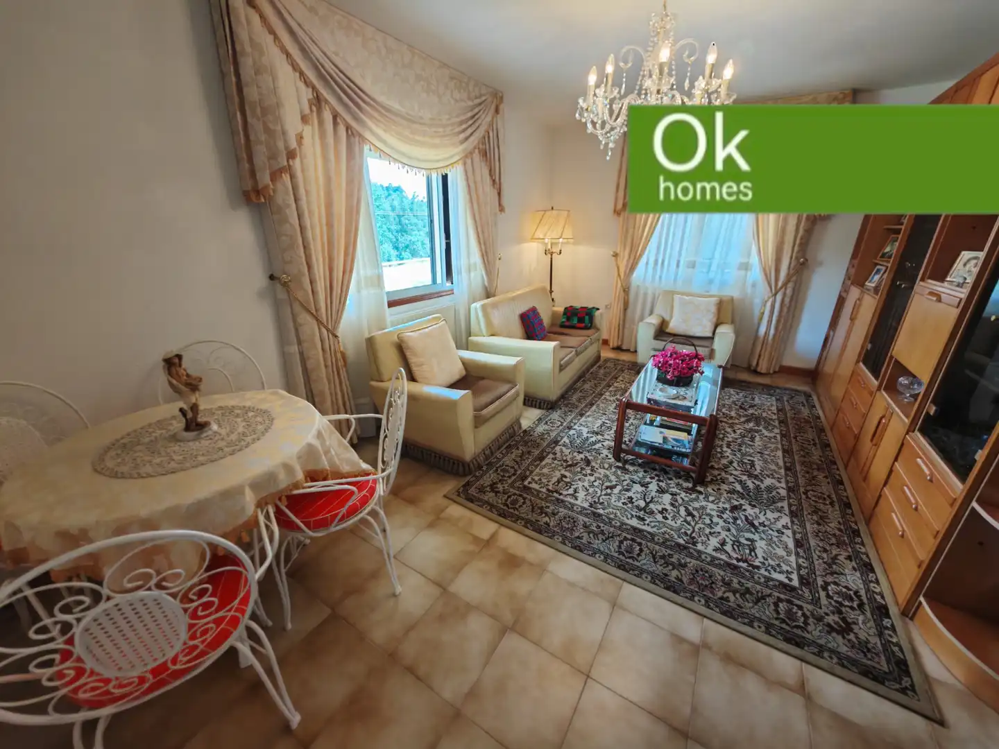 Sala de estar de Casa o chalet en venta en Mesía con Calefacción, Jardín privado y Parquet