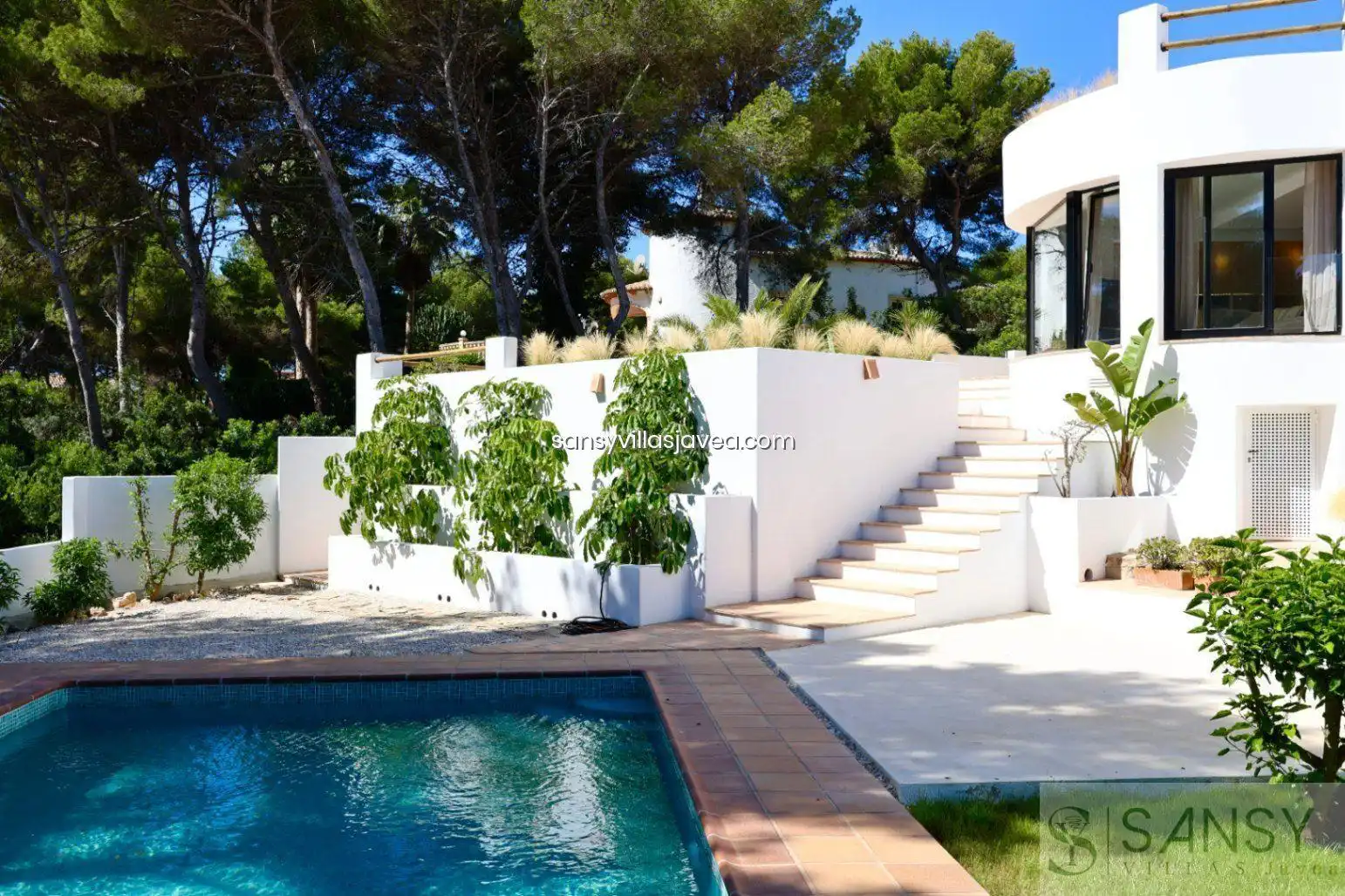 Garden of Houses for sale in Jávea / Xàbia  with Air Conditioner, Storage room and Furnished