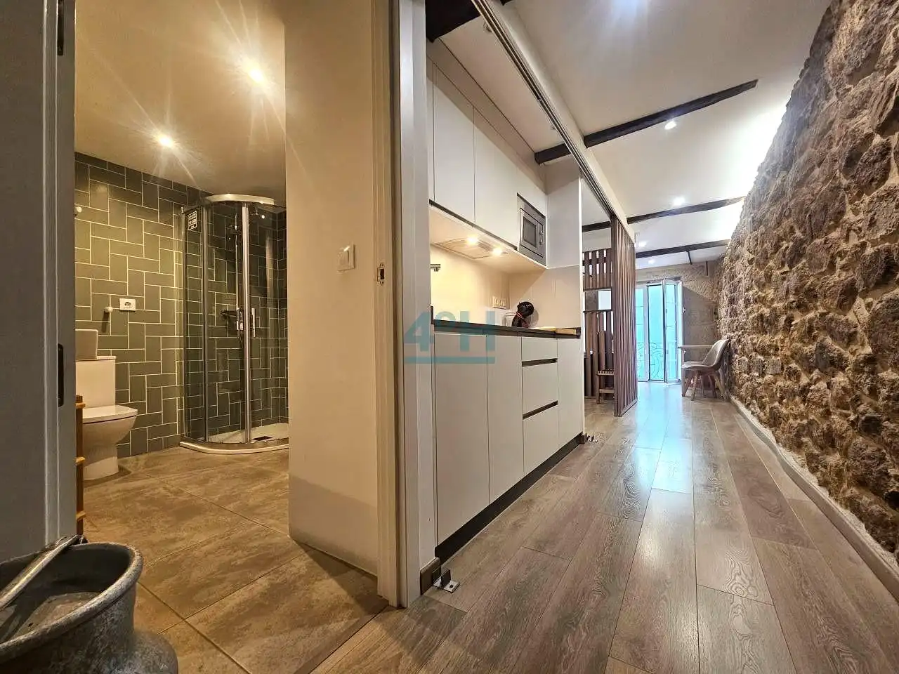 Kitchen of Study for rent in Ourense Capital   with Heating and Balcony