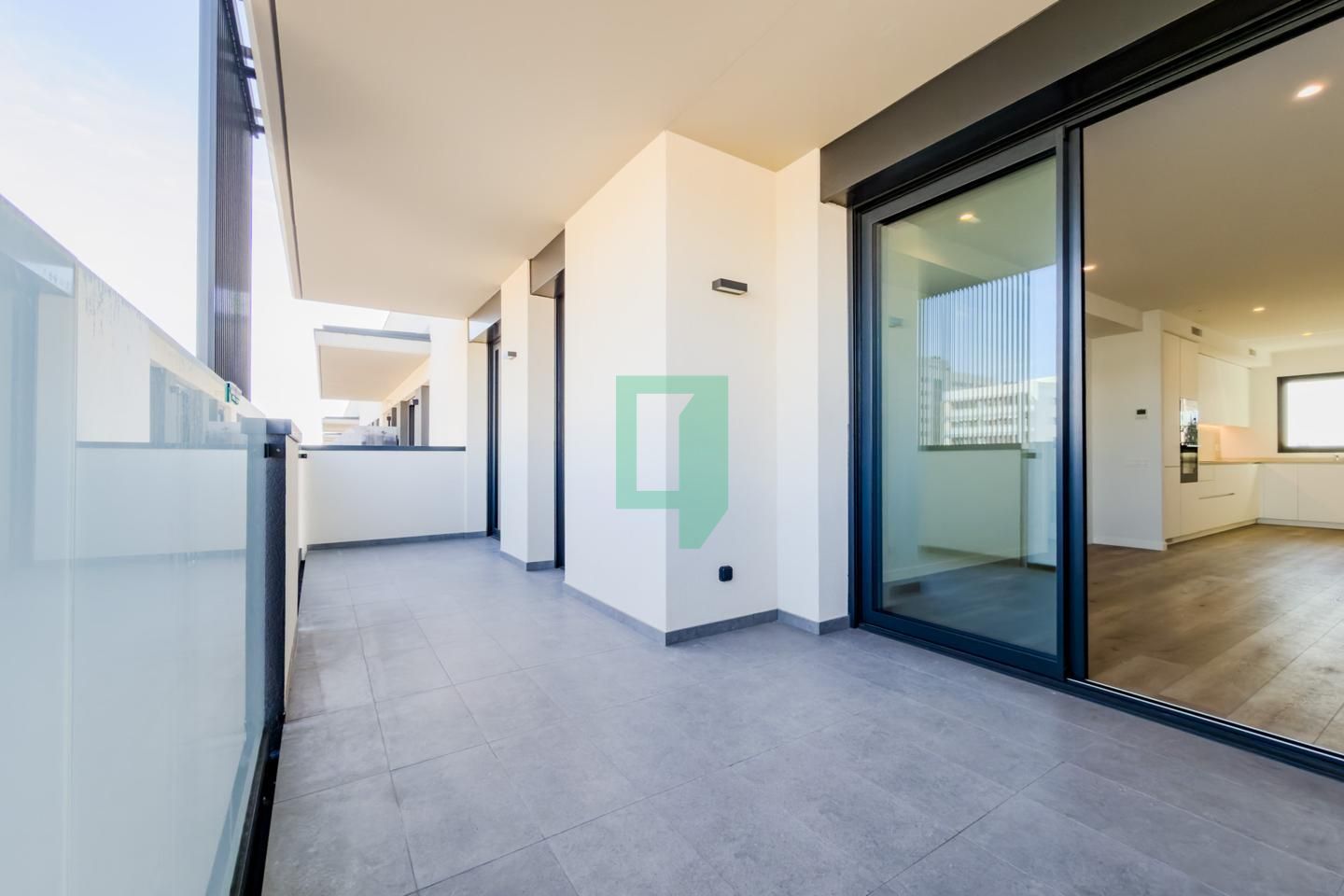 Terrace of Flat for rent in Badalona  with Air Conditioner and Terrace