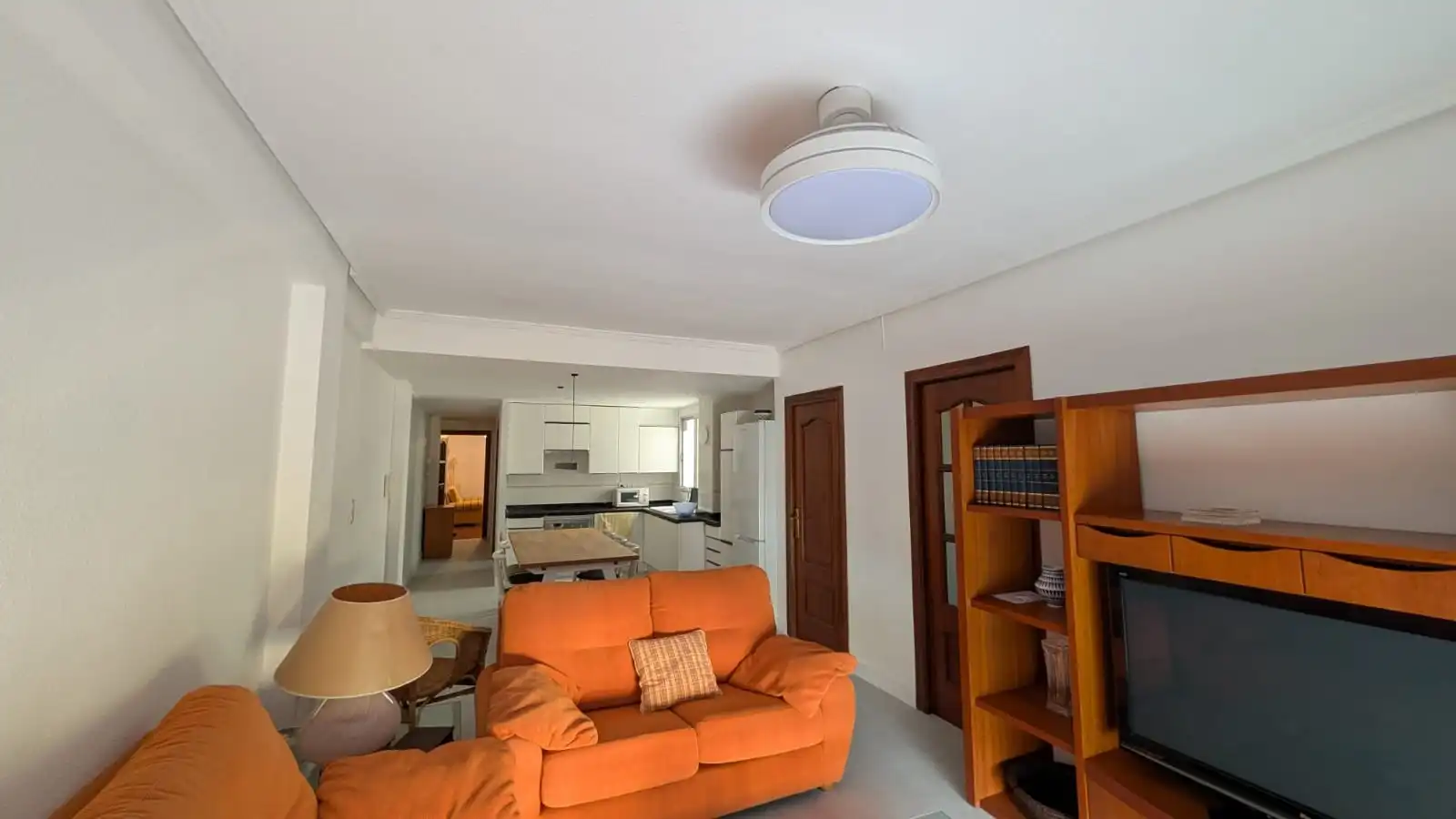 Living room of Flat for rent in Valencia  with Air Conditioner, Heating and Parquet flooring
