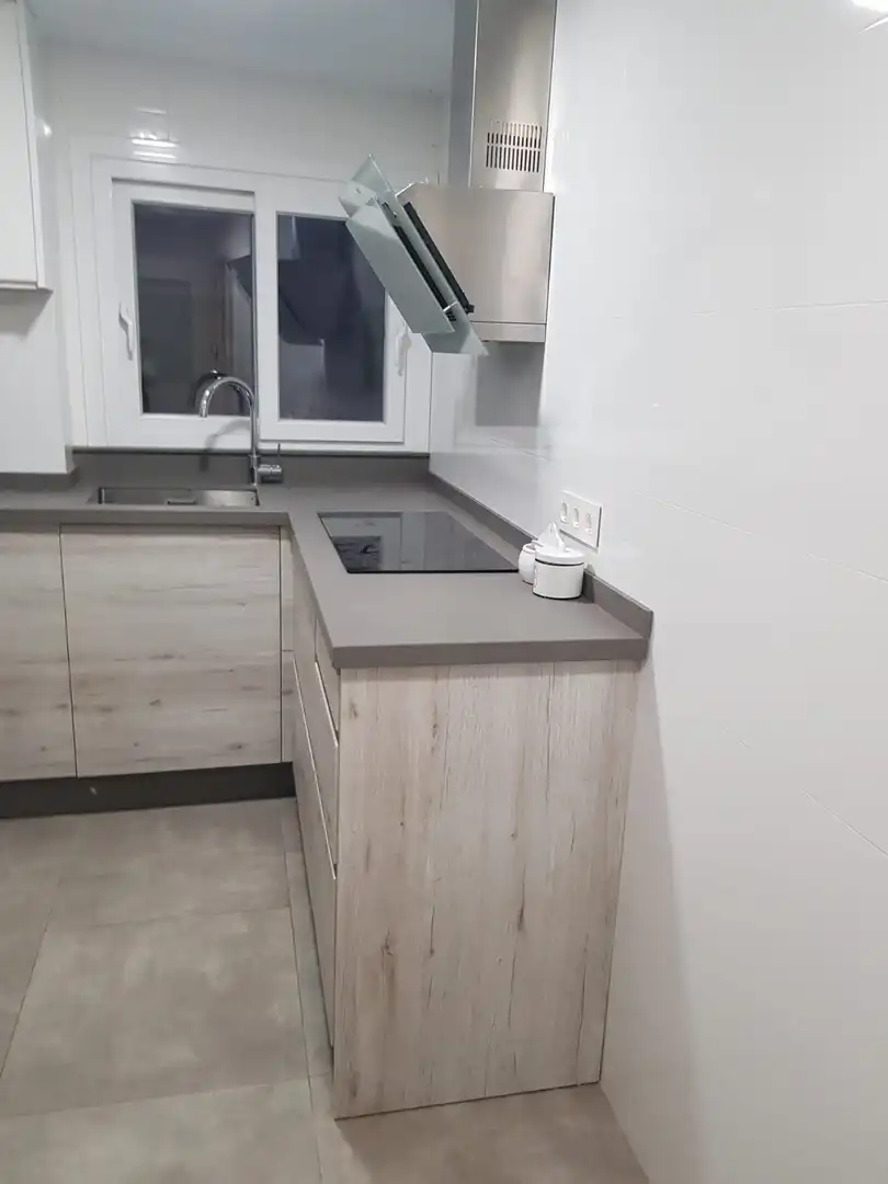 Cocina de Piso de alquiler en Roquetas de Mar con Aire acondicionado, Calefacción y Parquet