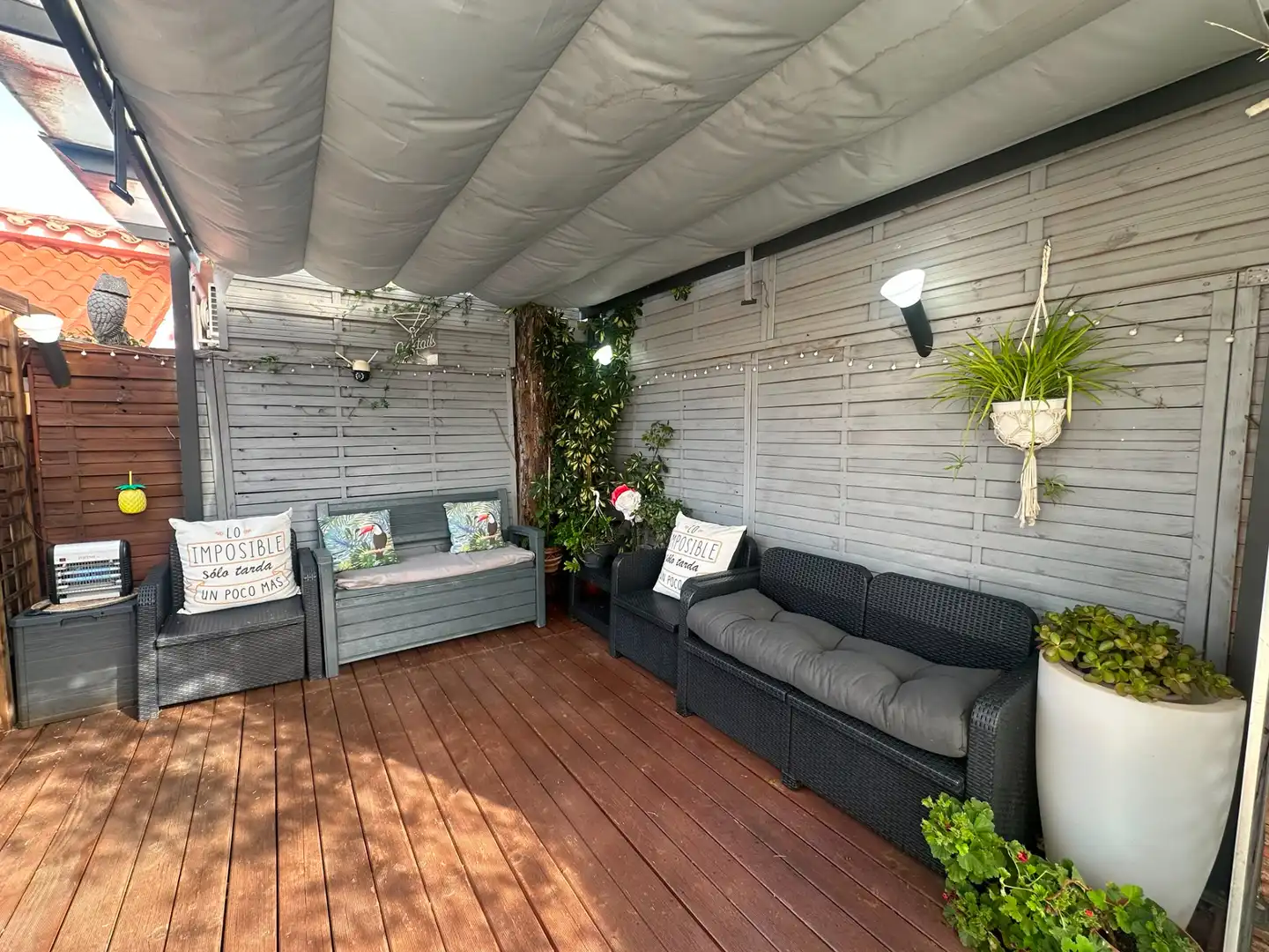 Terrassa de Casa o xalet en venda en Mont-roig del Camp amb Aire condicionat, Jardí privat i Terrassa
