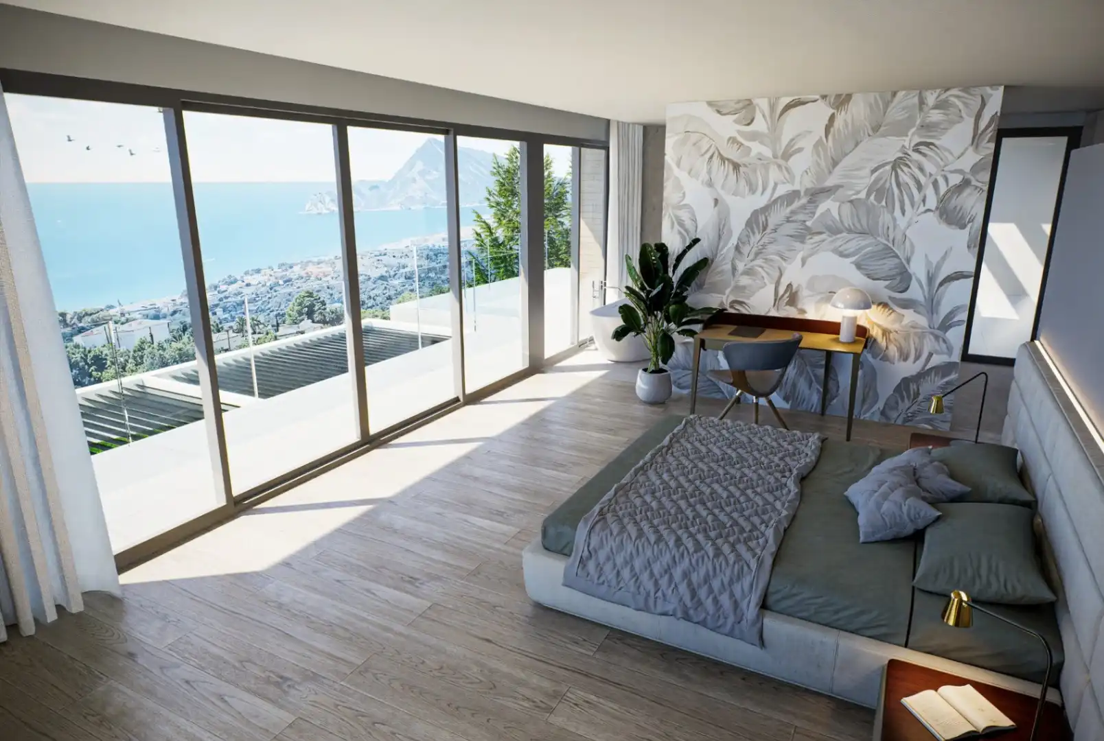 Bedroom of Houses for sale in Altea  with Air Conditioner, Private garden and Terrace
