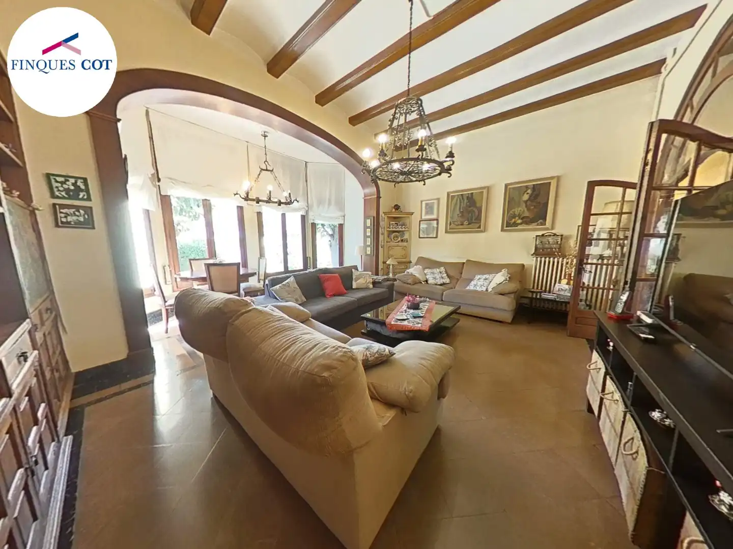Wohnzimmer von Haus oder Chalet zum Verkauf in Cardedeu mit Heizung, Möbliert und Balkon