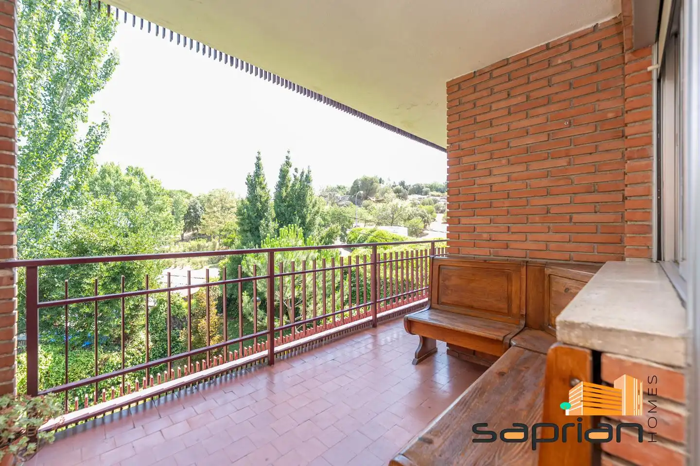 Balcony of Flat for sale in Collado Villalba  with Air Conditioner, Private garden and Terrace