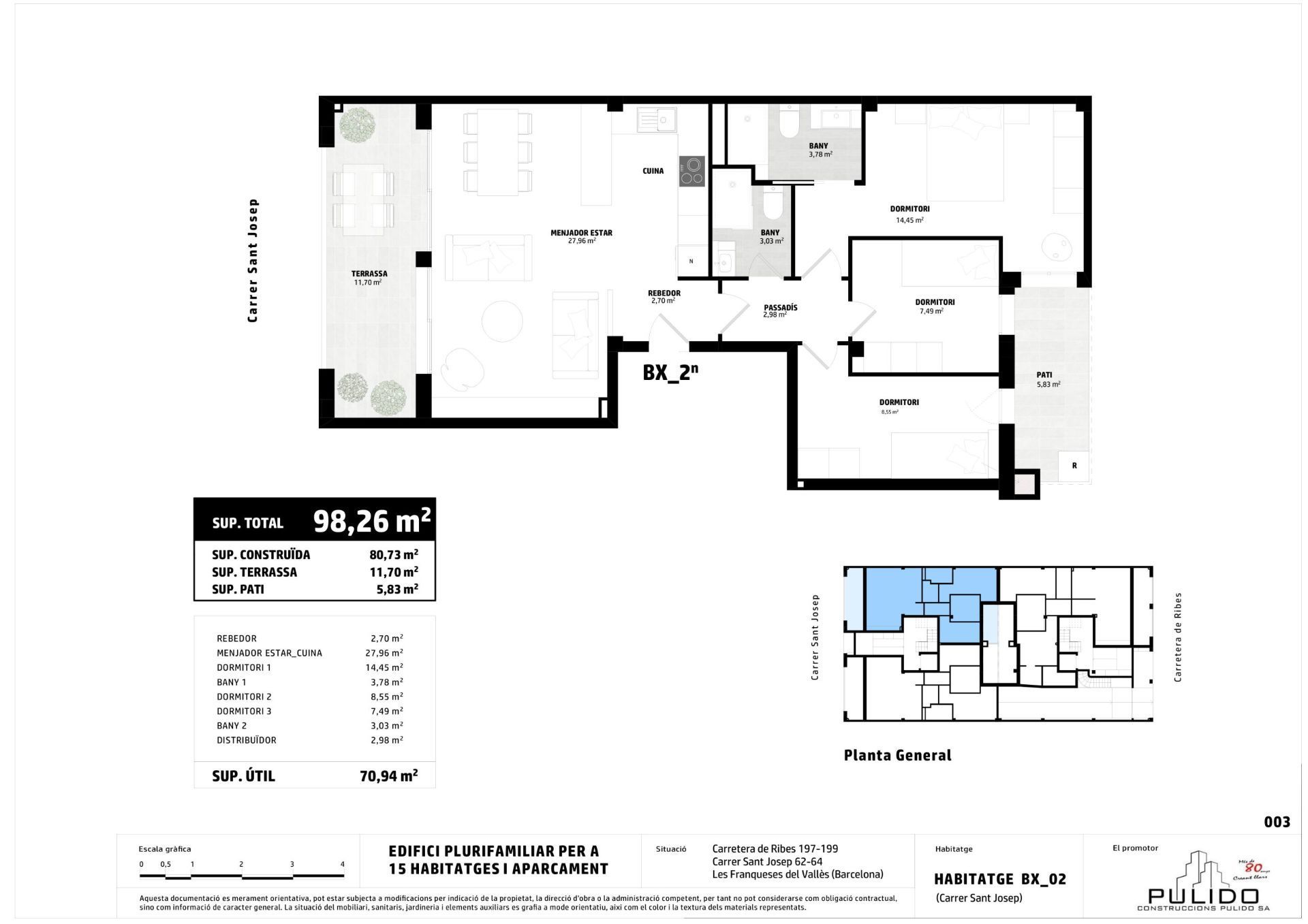 Pis en venda en Les Franqueses del Vallès amb Aire condicionat, Calefacció i Terrassa