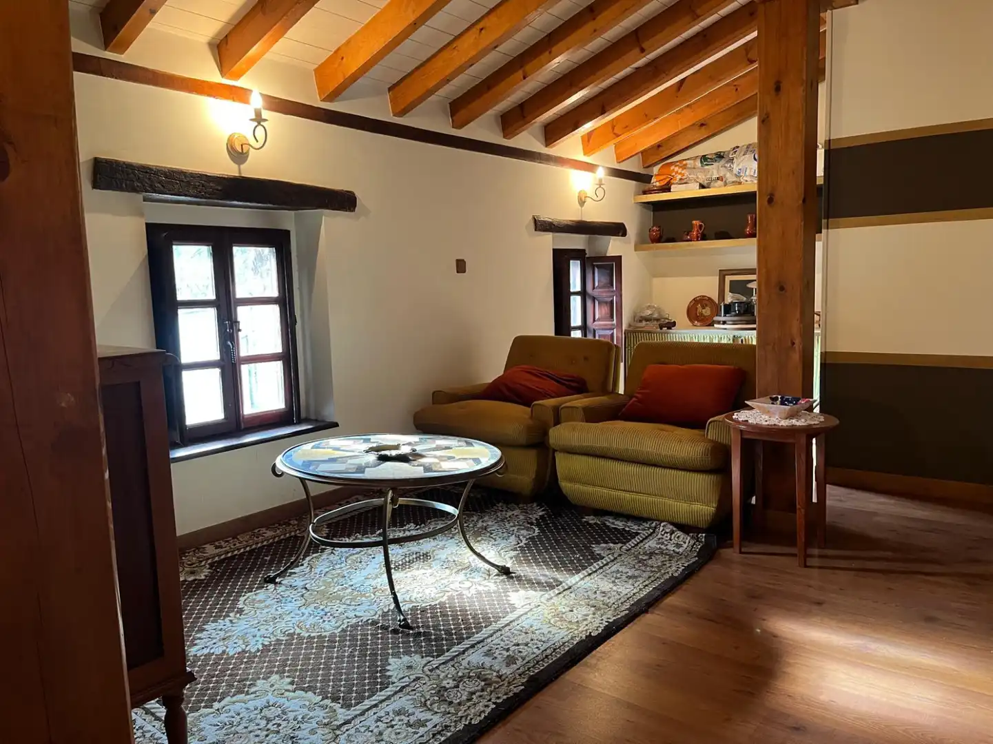 Sala de estar de Casa o chalet en venta en Cieza (Cantabria) con Jardín privado, Parquet y Balcón