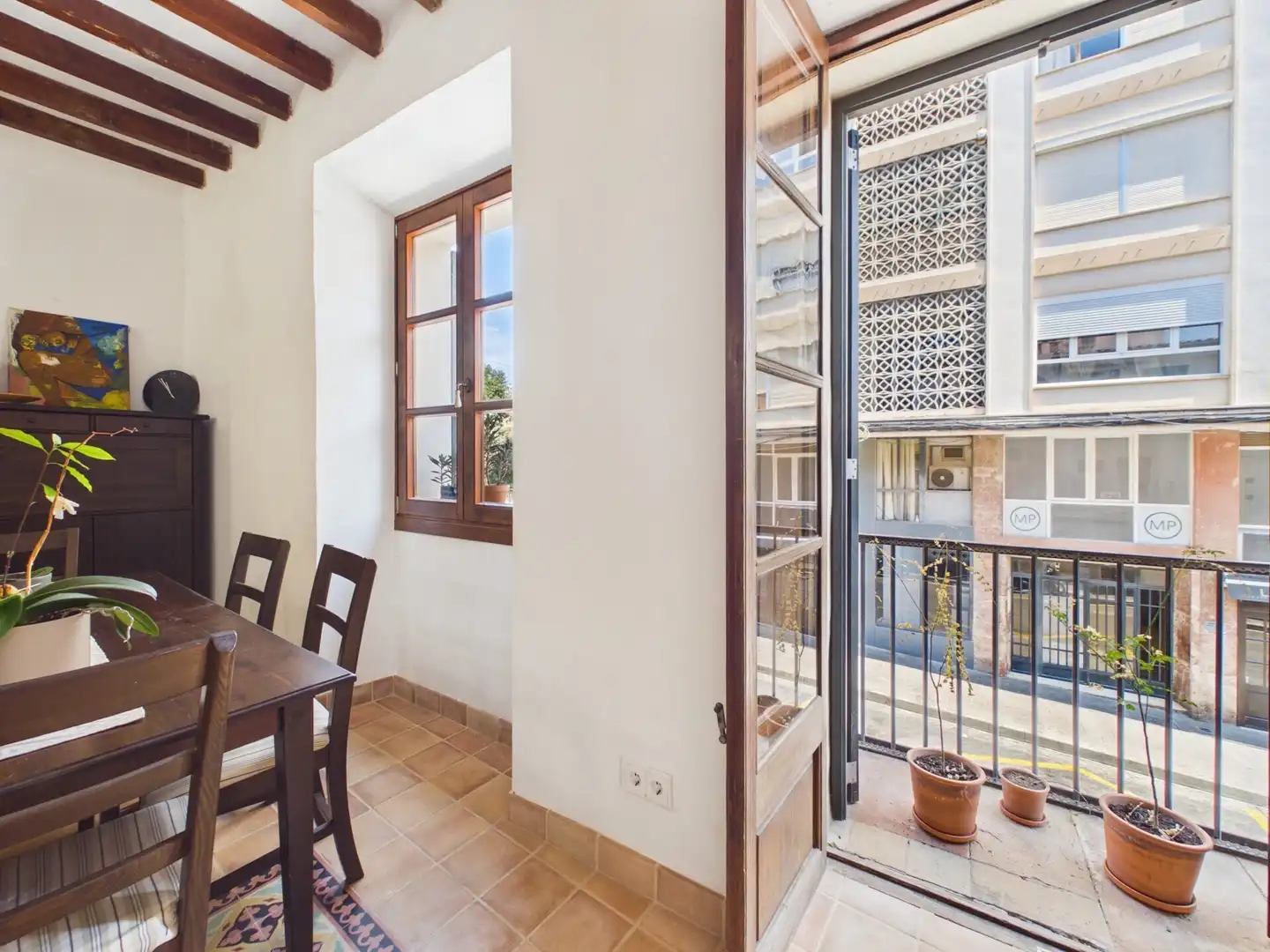 Balcony of Flat for rent in  Palma de Mallorca  with Air Conditioner and Pets allowed