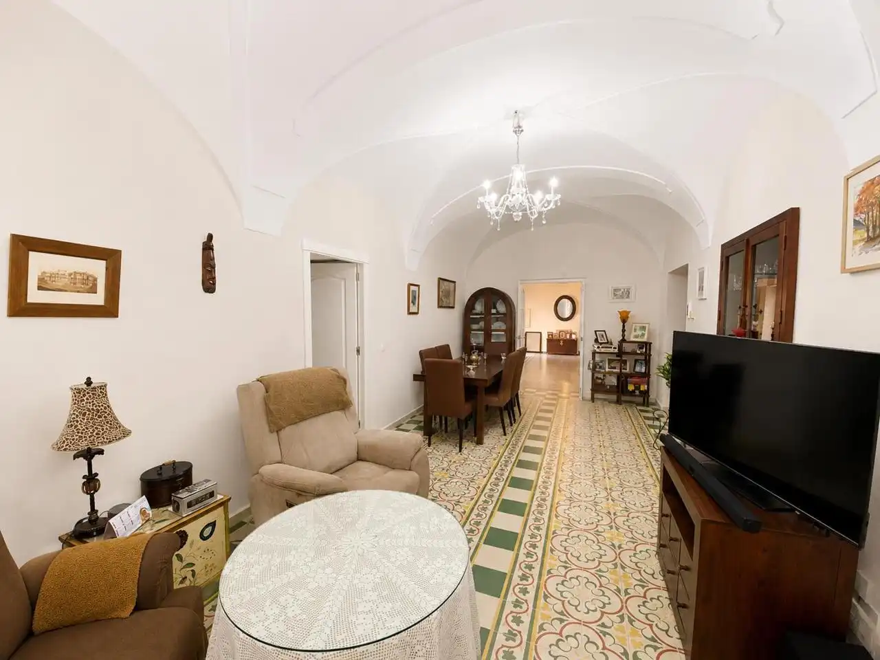 Wohnzimmer von Haus oder Chalet zum Verkauf in Villagonzalo mit Privatgarten, Terrasse und Schwimmbad