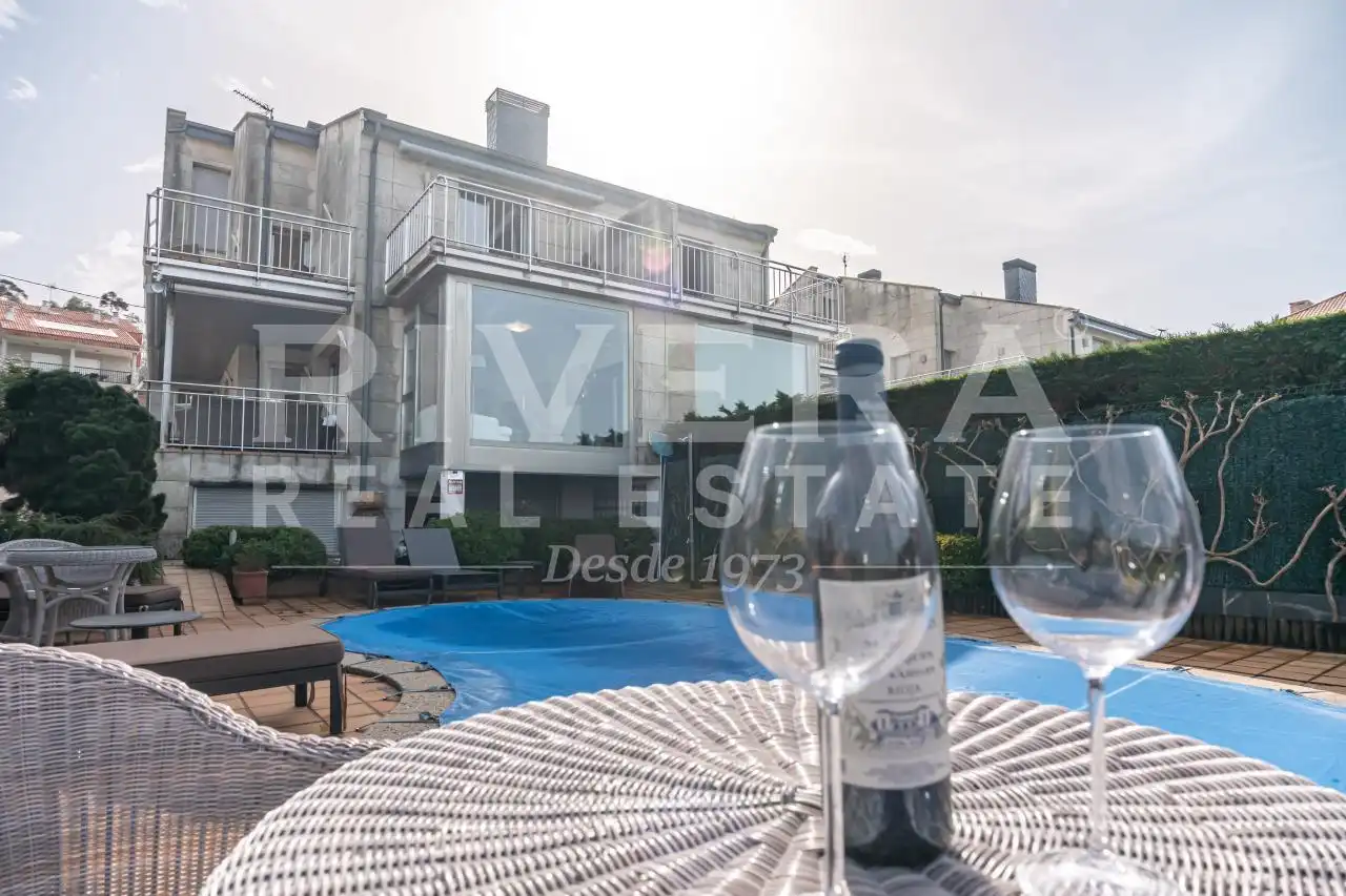 Terraza de Casa adosada en venta en Sanxenxo con Calefacción, Jardín privado y Terraza