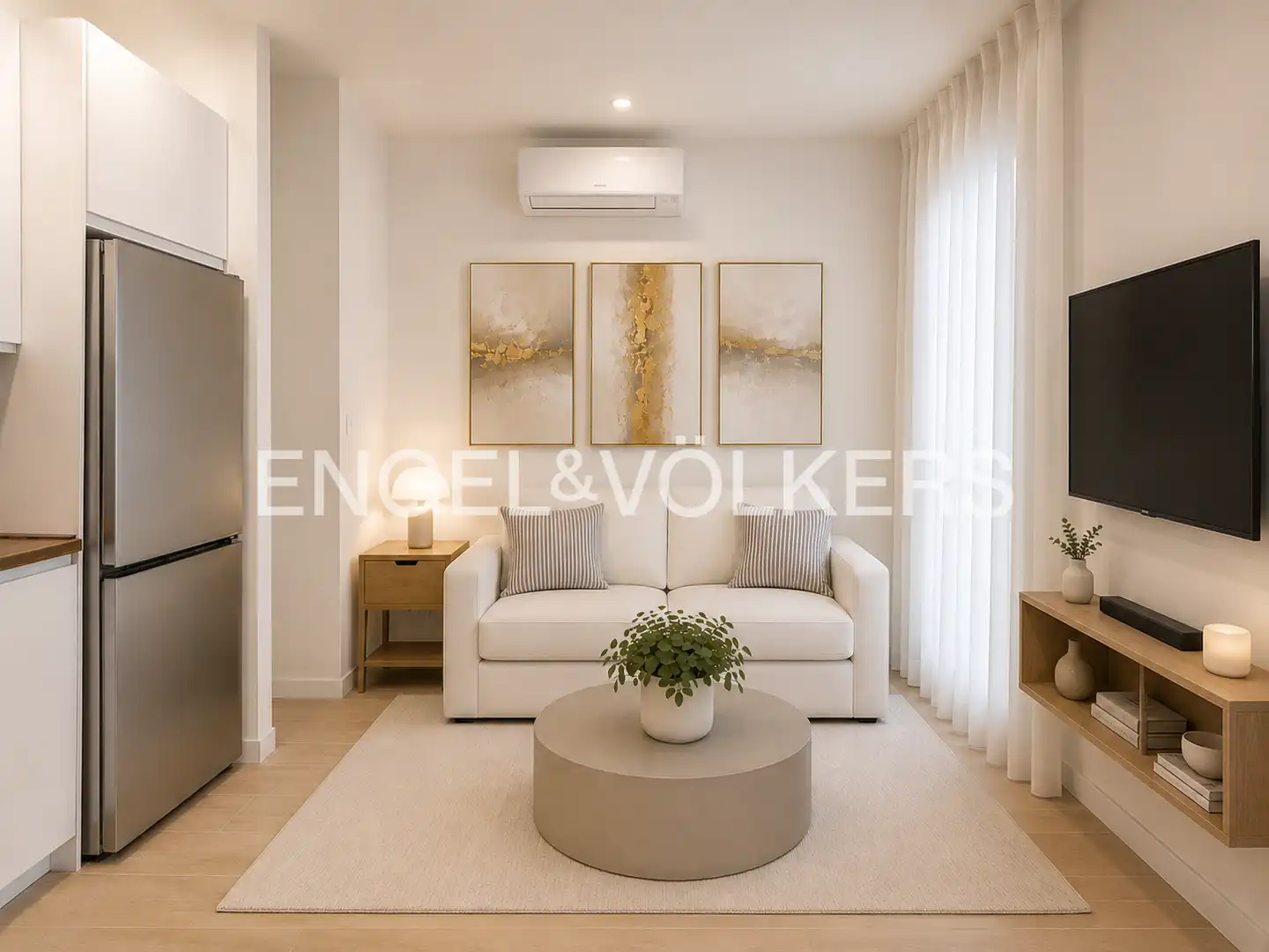 Living room of Flat for sale in Madrid  with Air Conditioner and Heating