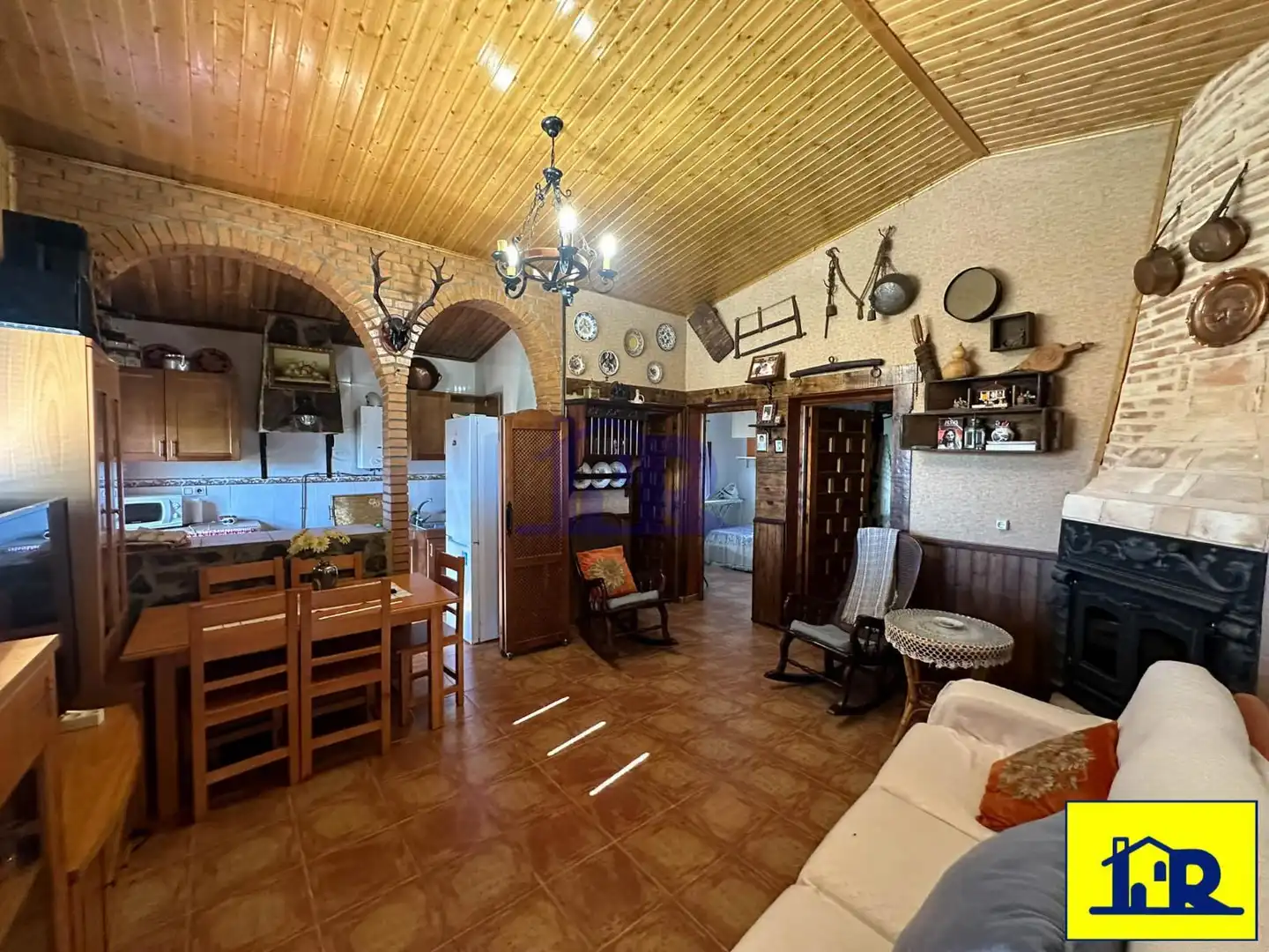 Kitchen of Houses for sale in Villar de Olalla  with Heating, Terrace and Storage room