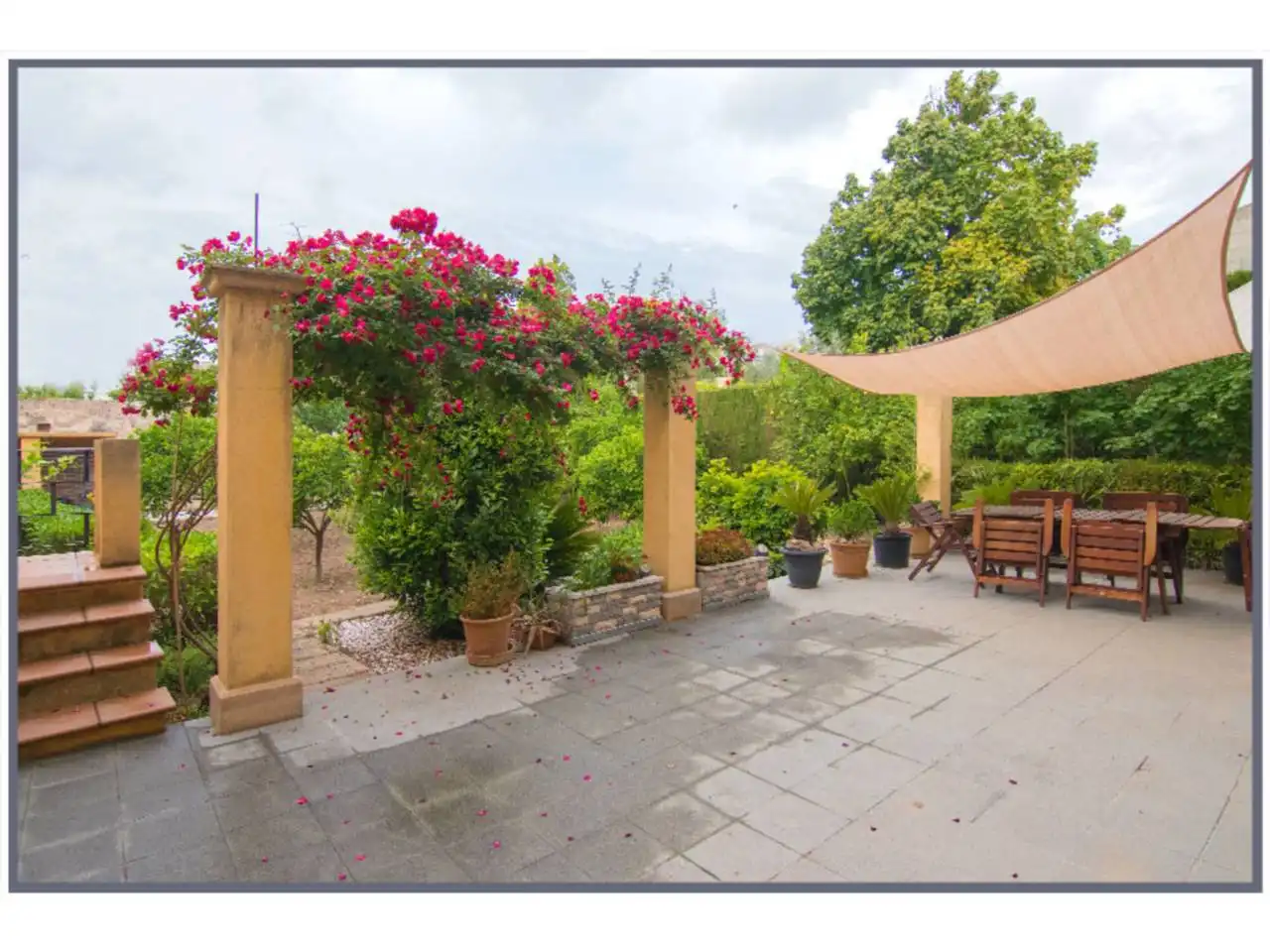 Terrassa de Casa o xalet en venda en Lloseta amb Aire condicionat, Jardí privat i Terrassa