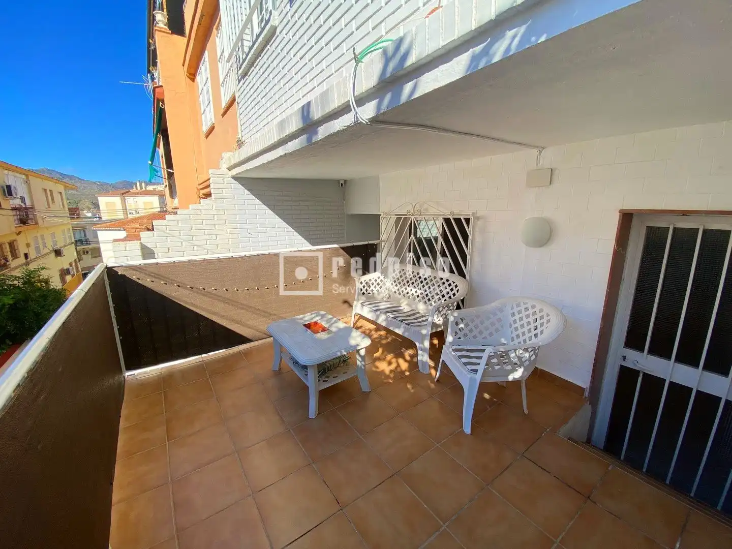 Außenansicht von Wohnungen zur Miete in Málaga mit Heizung, Terrasse und Möbliert