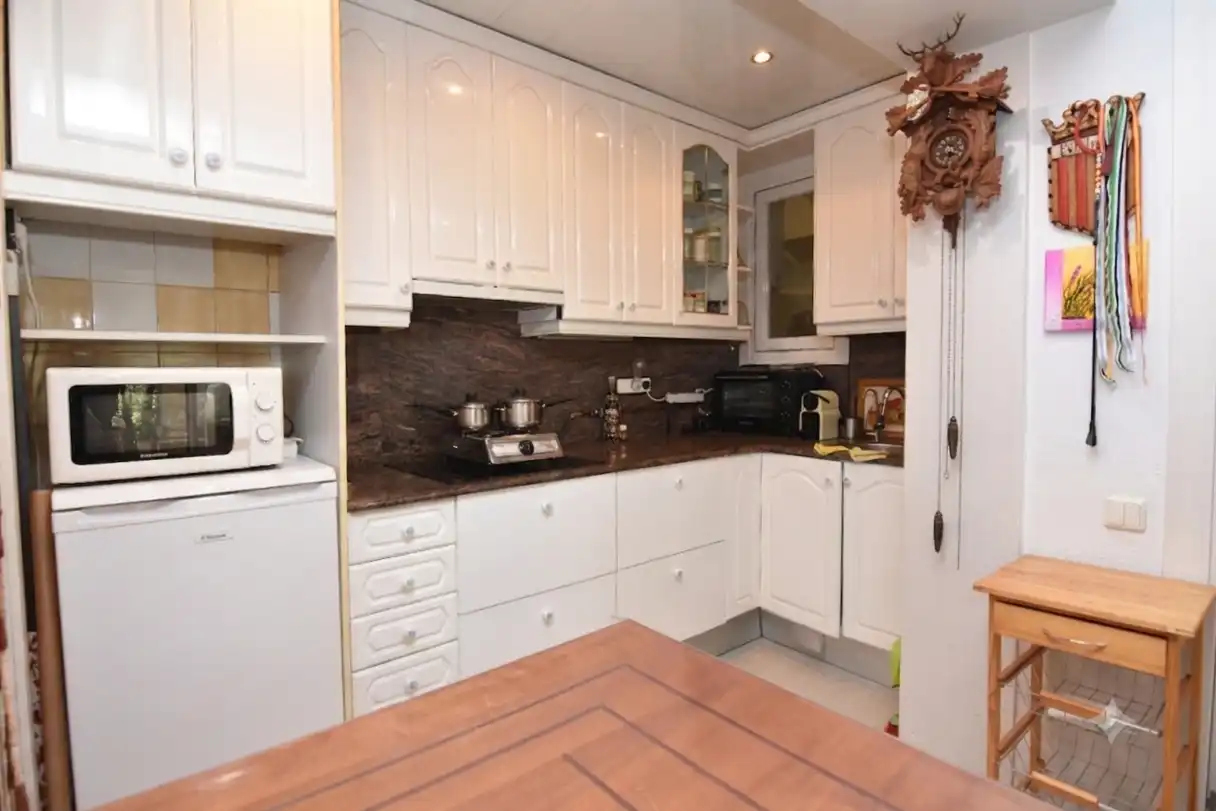 Kitchen of Flat for sale in Pineda de Mar  with Storage room, Furnished and Balcony