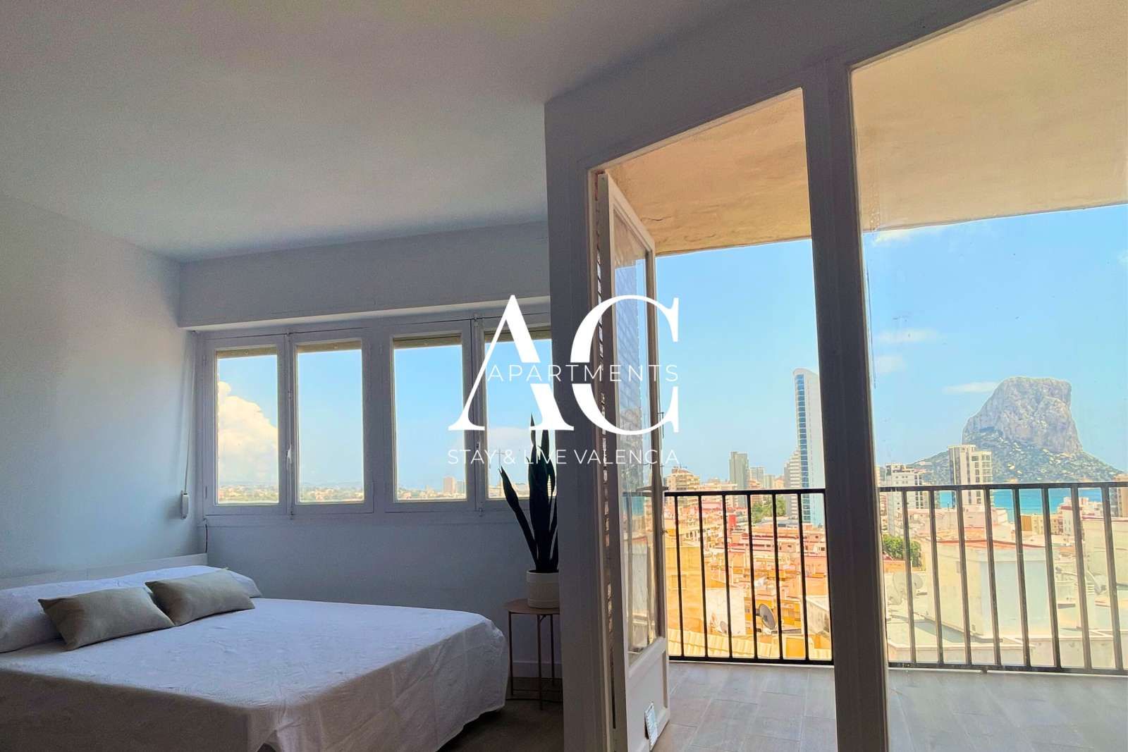 Habitación de Estudio para compartir en Calpe / Calp con Aire acondicionado y Terraza