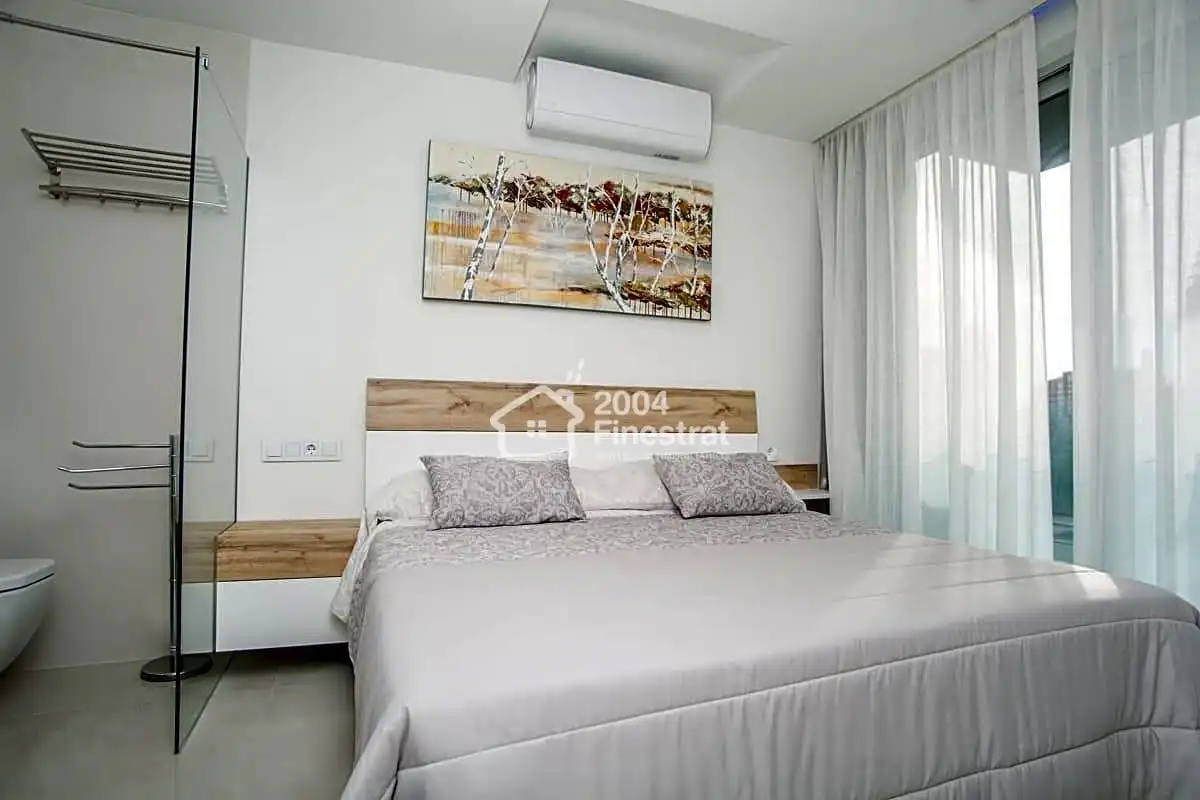 Schlafzimmer von Wohnung zum Verkauf in Finestrat mit Klimaanlage, Terrasse und Möbliert