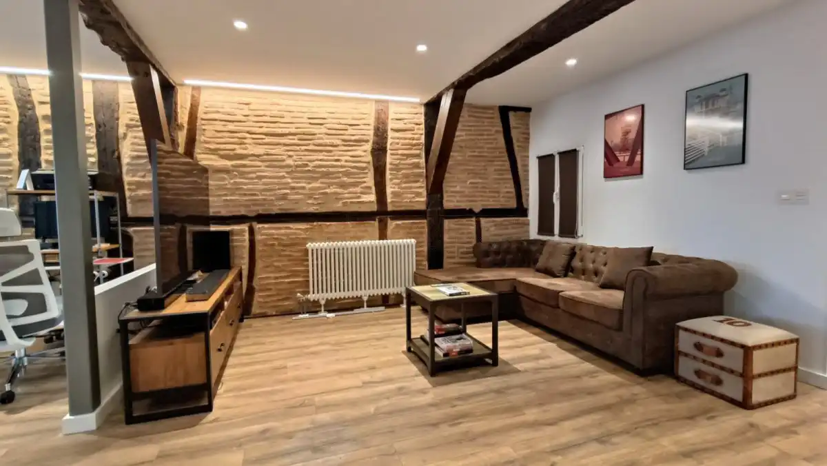 Sala de estar de Piso en venta en Vitoria - Gasteiz con Calefacción, Parquet y Trastero