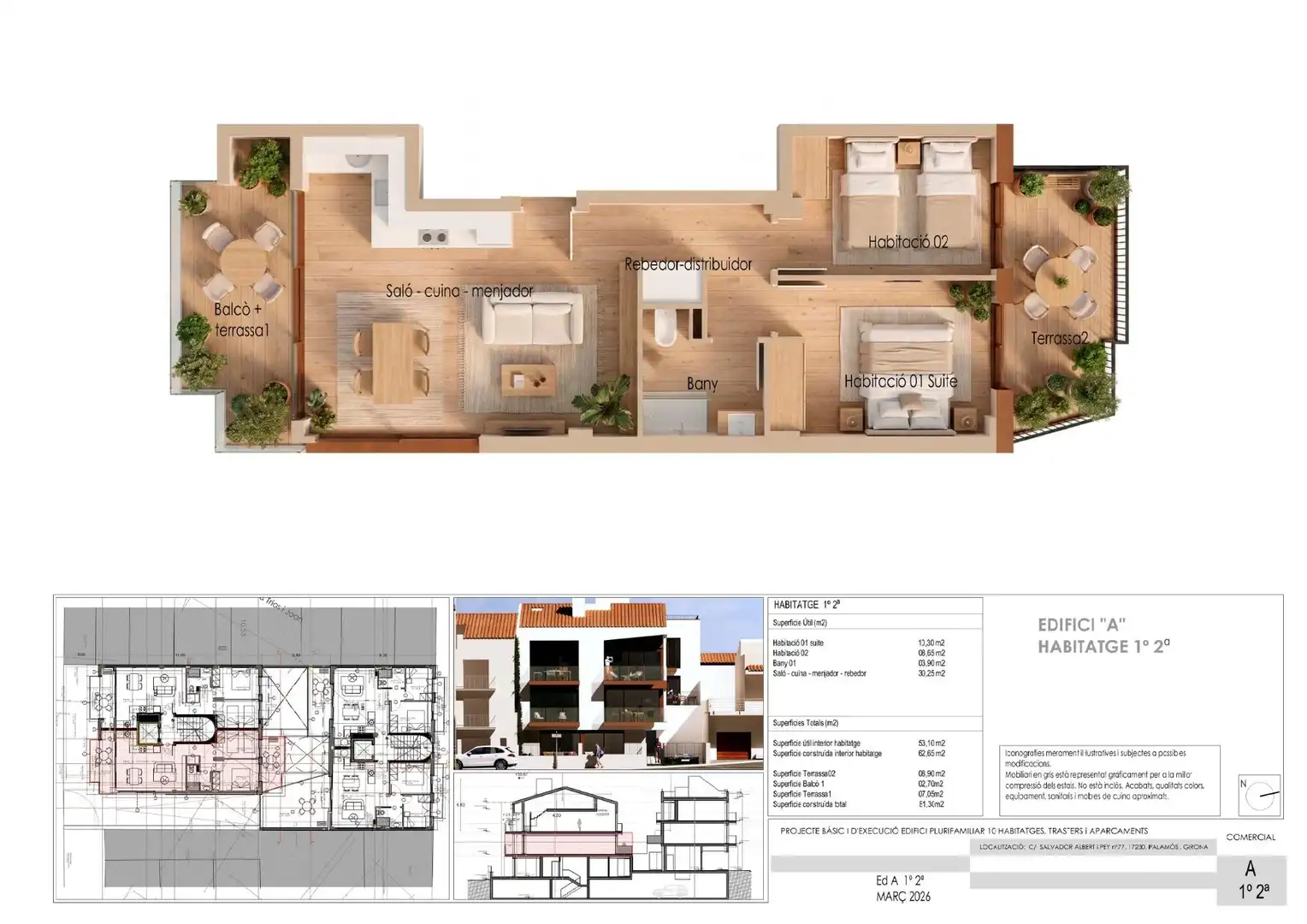 Apartamento en venta en Palamós con Terraza, Trastero y Balcón