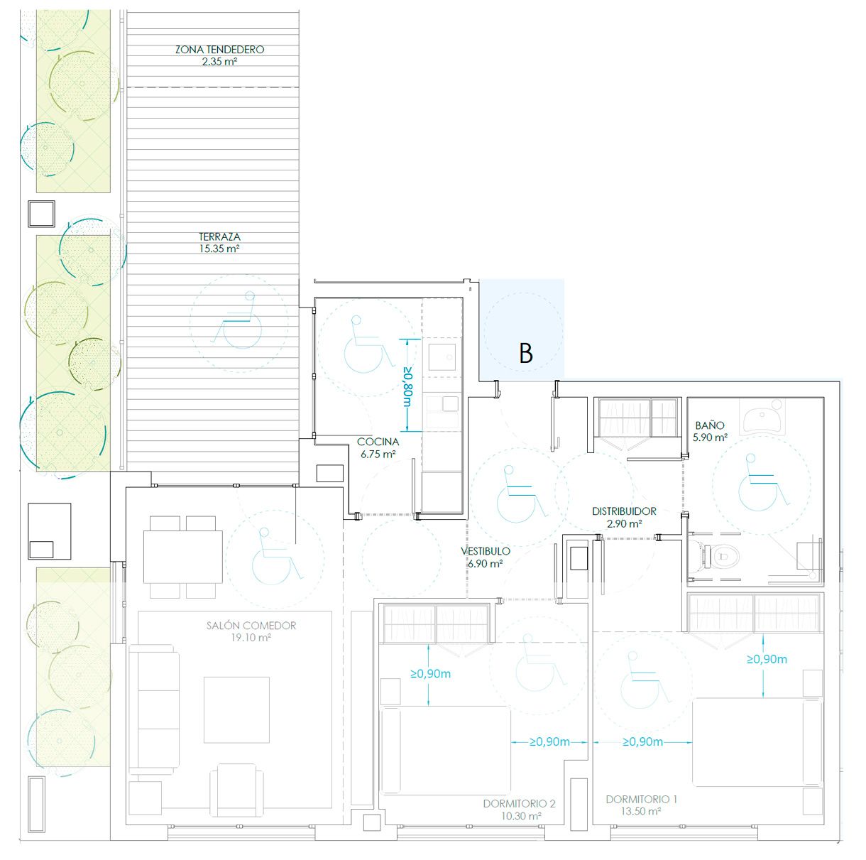 Planta baixa en venda en Guadalajara Capital amb Calefacció, Terrassa i Traster