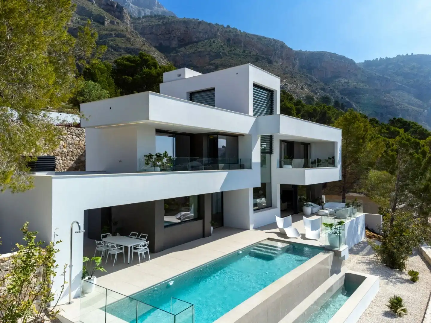 Vista exterior de Casa o chalet en venta en Altea con Aire acondicionado, Calefacción y Jardín privado
