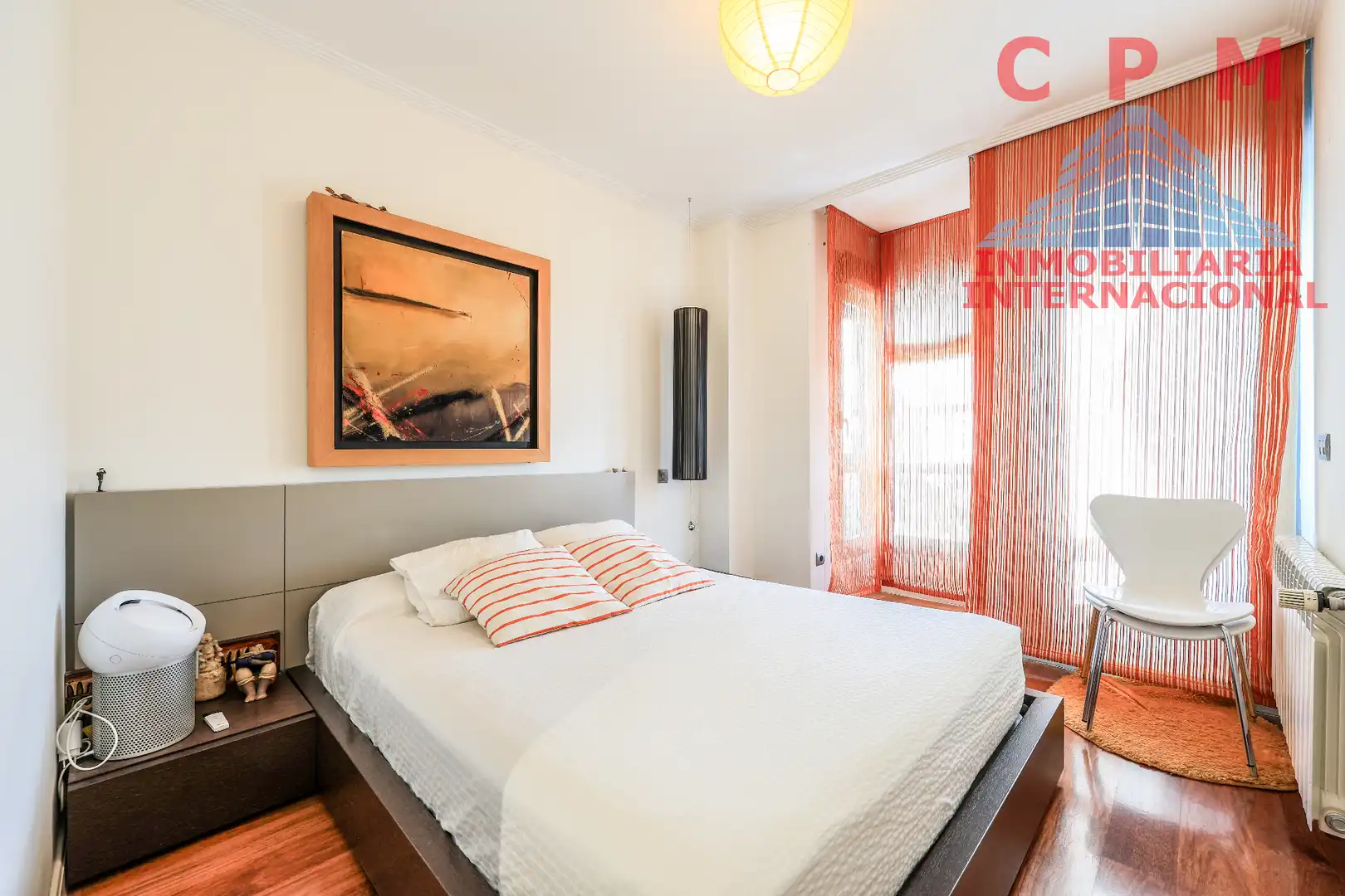 Schlafzimmer von Wohnung zur Miete in Madrid mit Klimaanlage, Heizung und Parkett